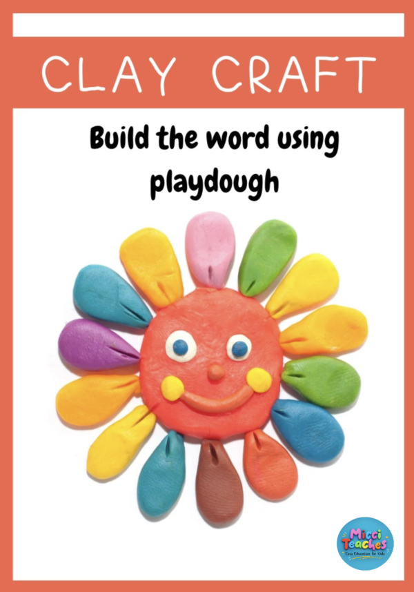 Build The Word Using Playdough - Bou Die Woord Met Klei
