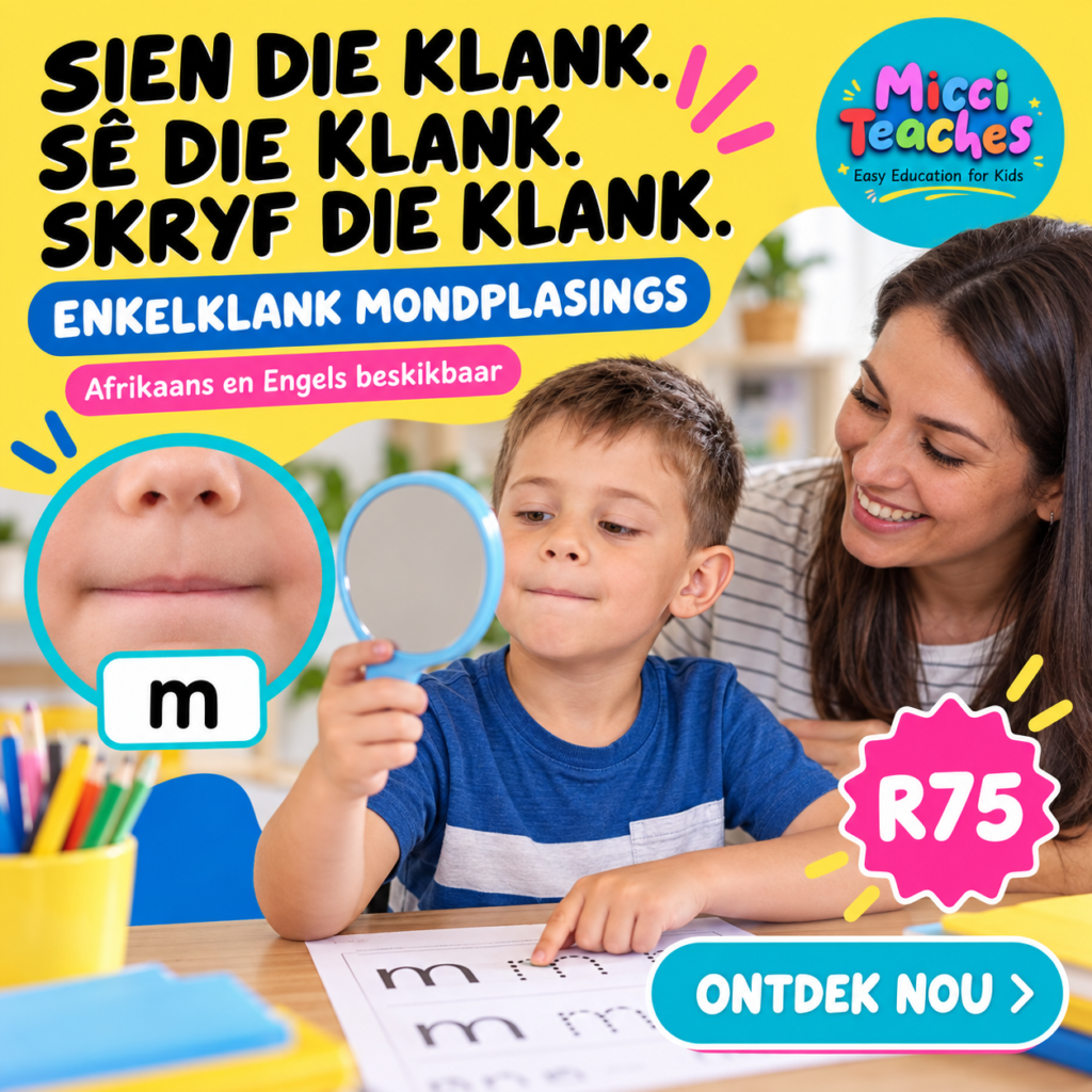 Single Sound Mouth Pacement/ Enkelklank Mondplasings