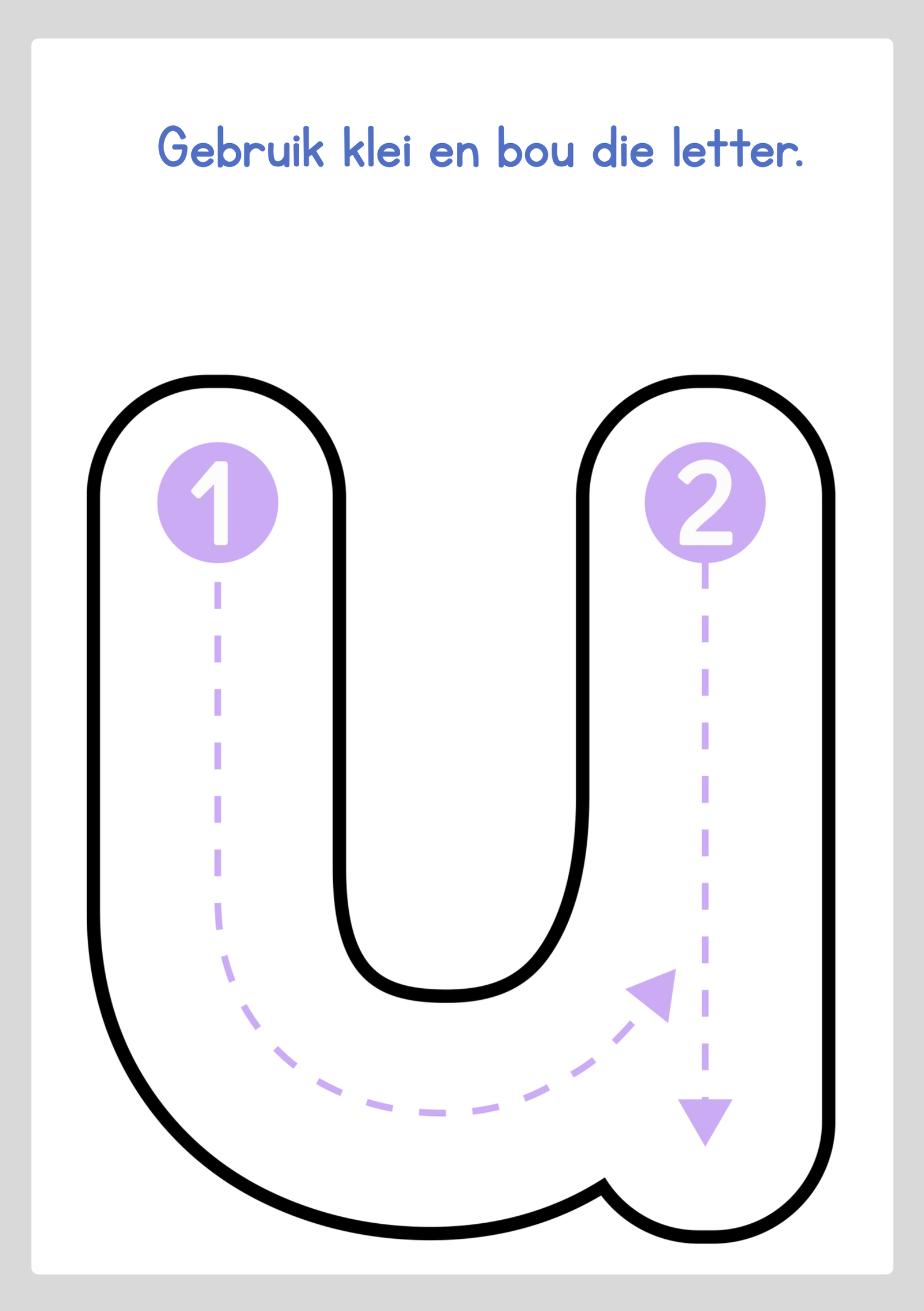 Bou die Alfabet met Klei/ Build the Alphabet with PlaydoughRight now - Image 4