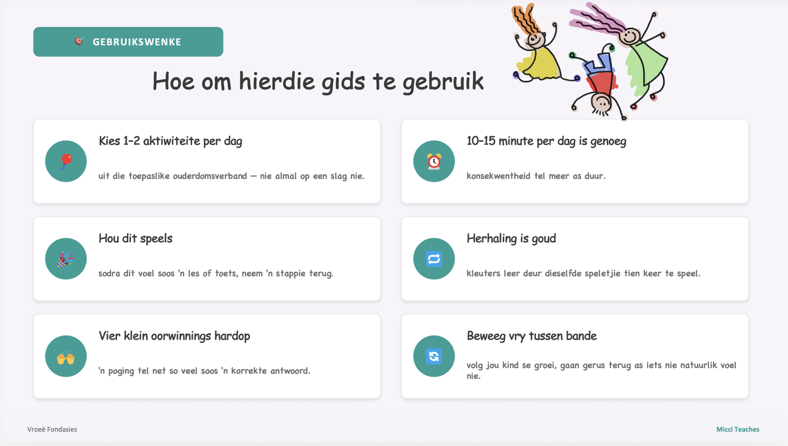 Vroeë Fondasies om vas te lê 1-4 jaar - Image 2
