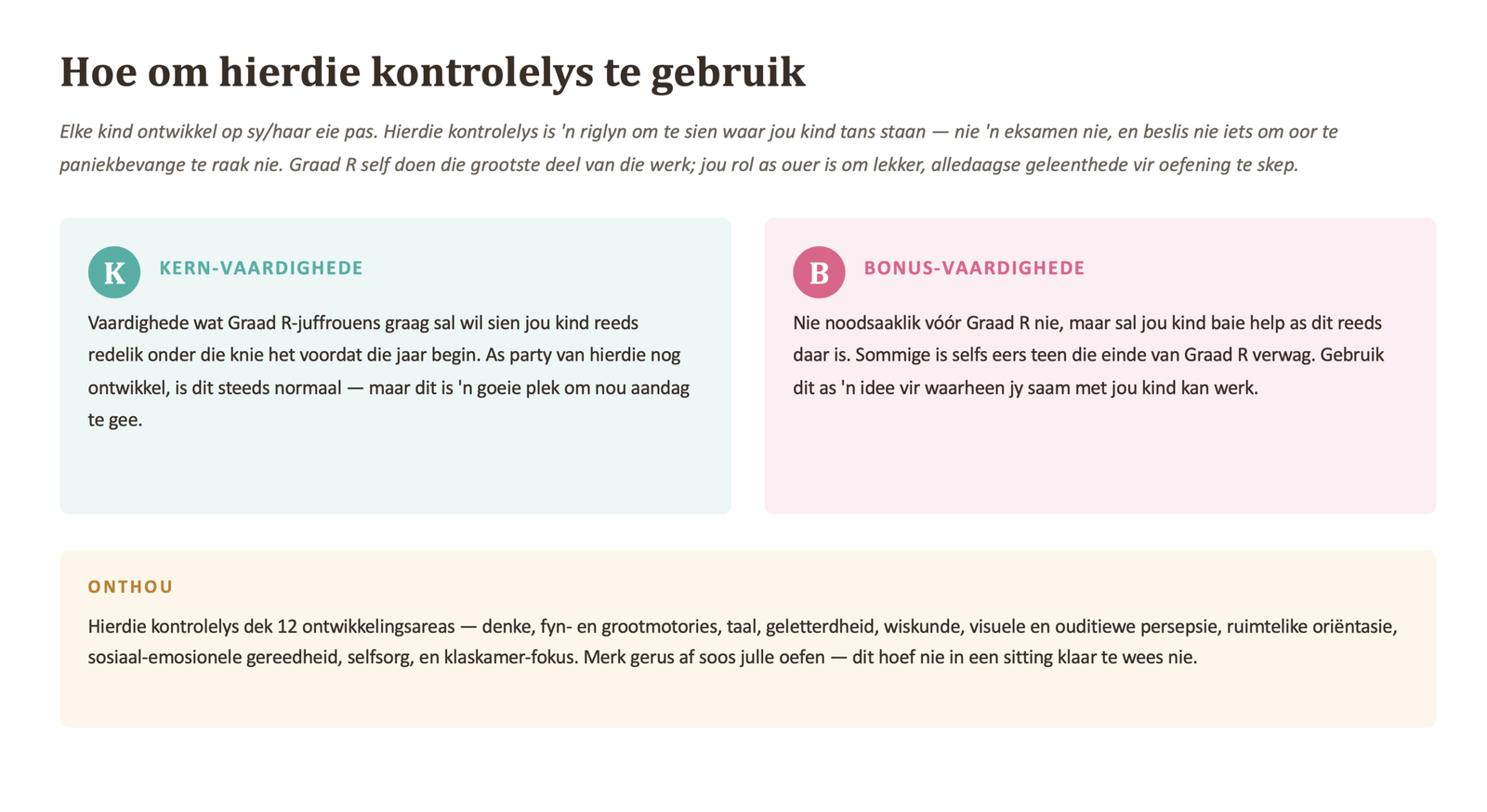 Is jou kind gereed vir Graad R? - Image 2